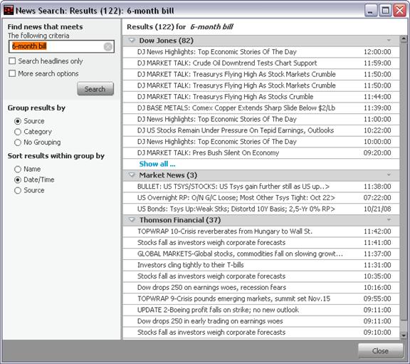 Description: search results